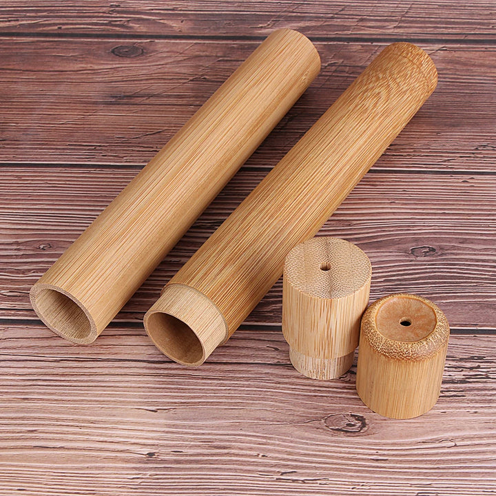 Eco-Friendly Bamboo Toothbrush Box