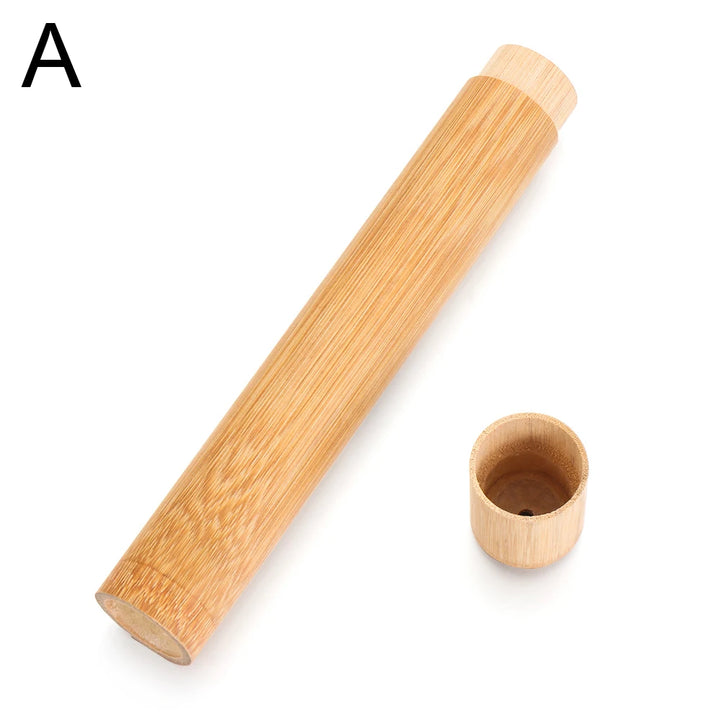 Eco-Friendly Bamboo Toothbrush Box