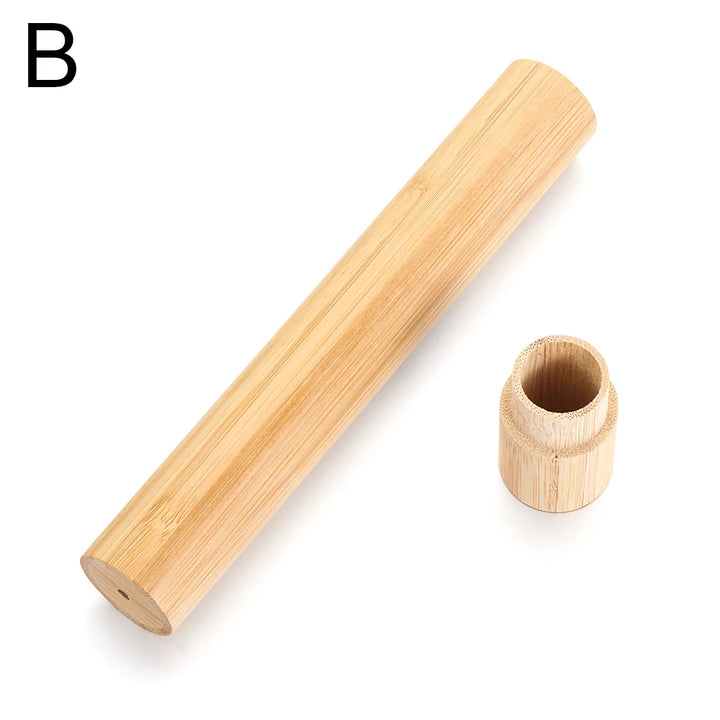 Eco-Friendly Bamboo Toothbrush Box