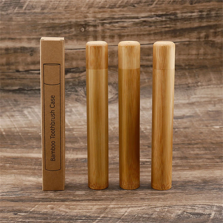 Eco-Friendly Bamboo Toothbrush Box