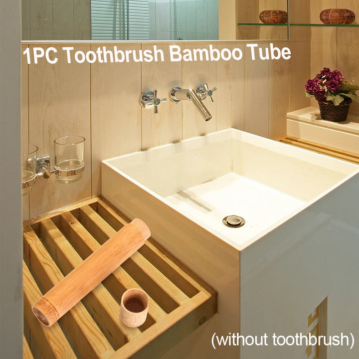Eco-Friendly Bamboo Toothbrush Box