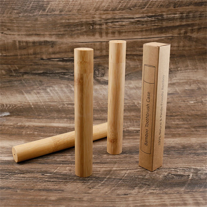 Eco-Friendly Bamboo Toothbrush Box