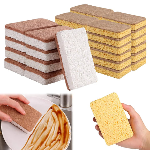 eco-friendly sponge- tableware Biodegradable compostable cellulose and coconut scrubbing sponge