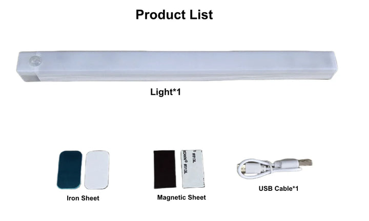 LED Motion Sensor Bar Light