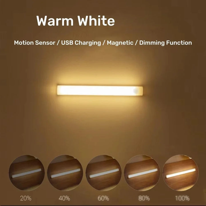 LED Motion Sensor Light Rechargeable Portable Lamp for Kitchen Cabinet