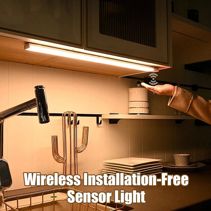LED Motion Sensor Under Cabinet Lights USB Rechargeable