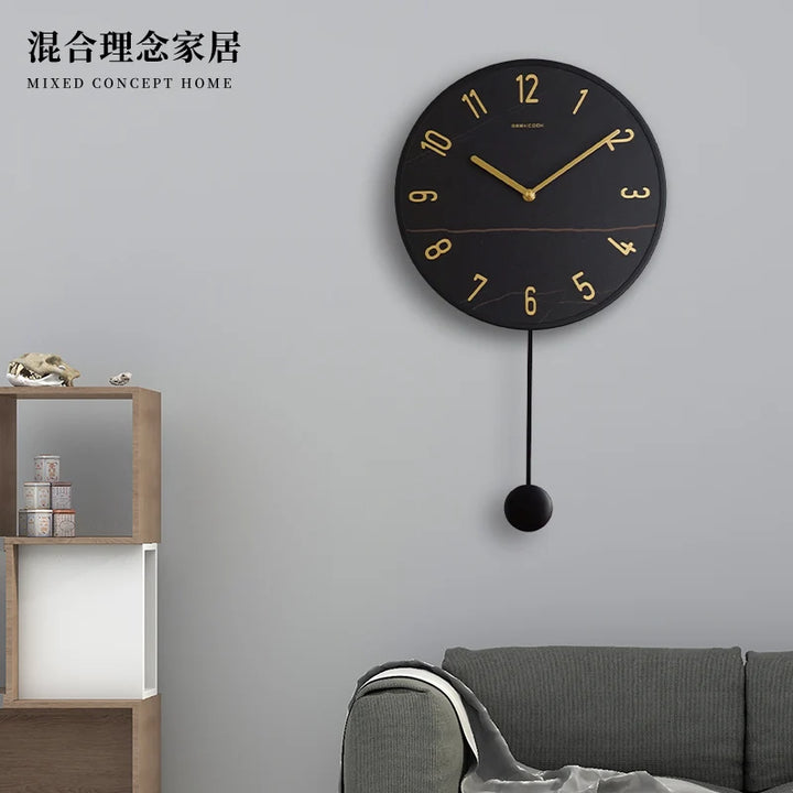 Nordic Minimalist Living Room Wall Clock
