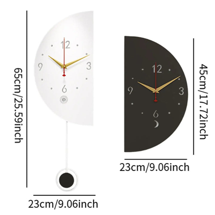 Double Sided Corner Wall Clock