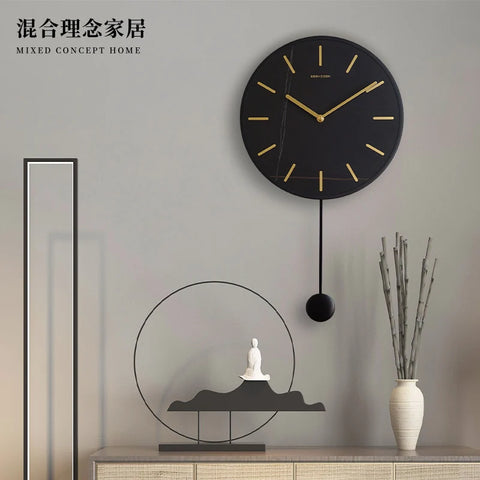 Nordic Minimalist Living Room Wall Clock