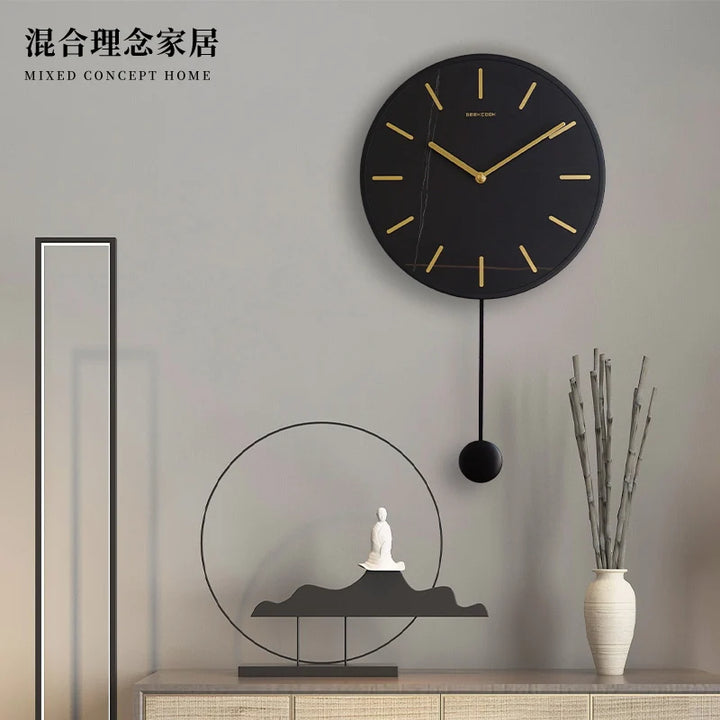 Nordic Minimalist Living Room Wall Clock