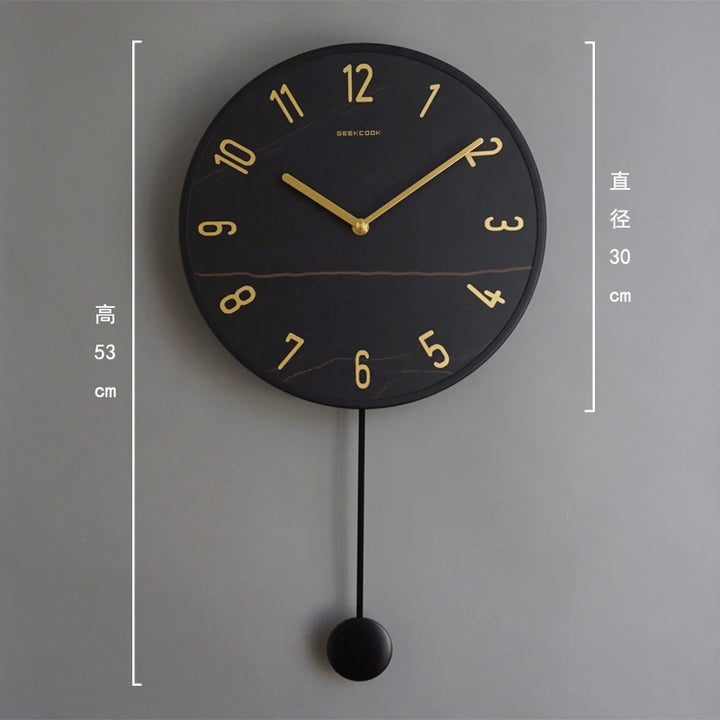 Nordic Minimalist Living Room Wall Clock