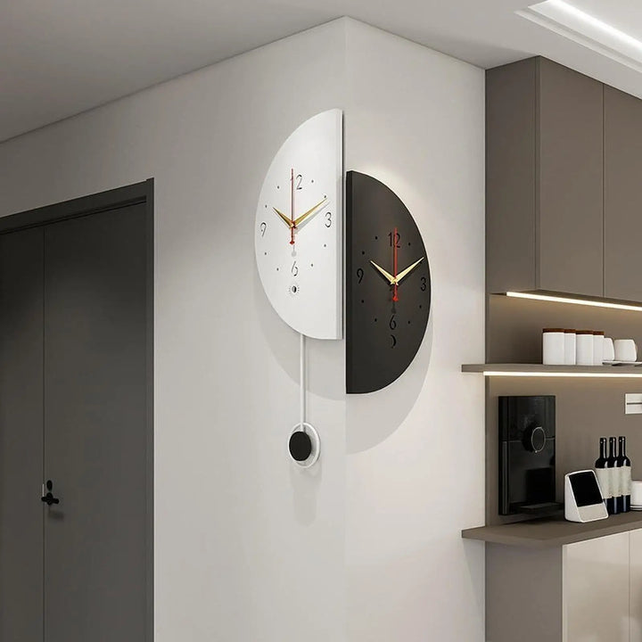 Double Sided Corner Wall Clock
