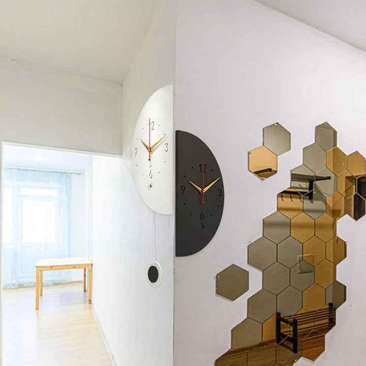 Double Sided Corner Wall Clock