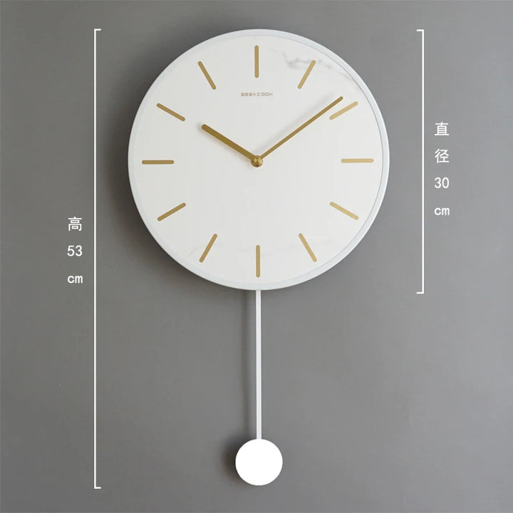 Nordic Minimalist Living Room Wall Clock
