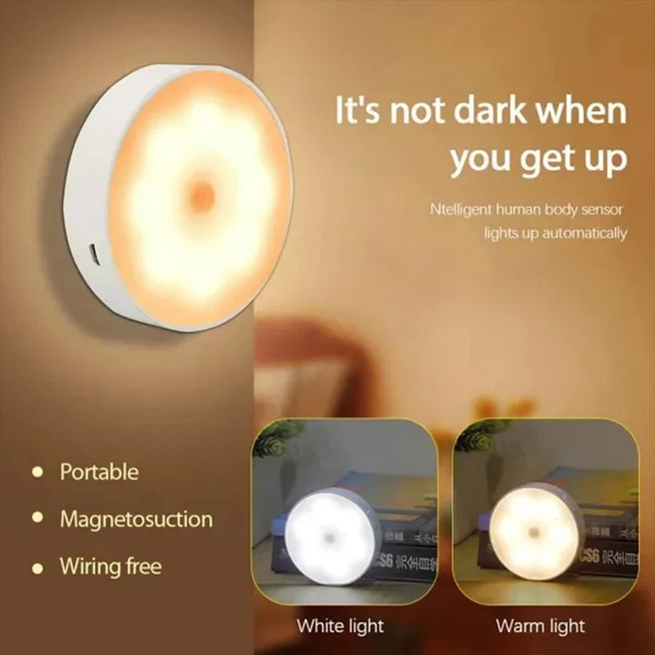 LED Night Light USB Motion Sensor Rechargeable
