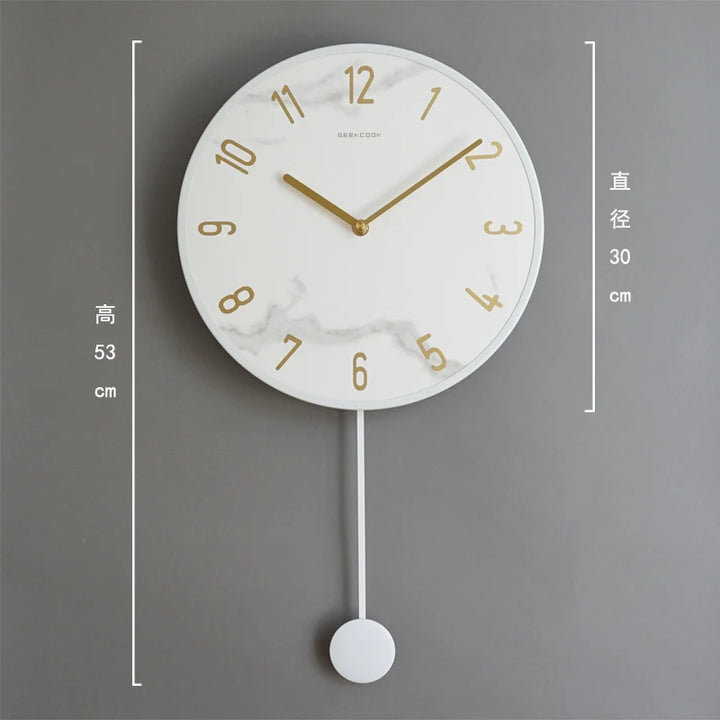 Nordic Minimalist Living Room Wall Clock