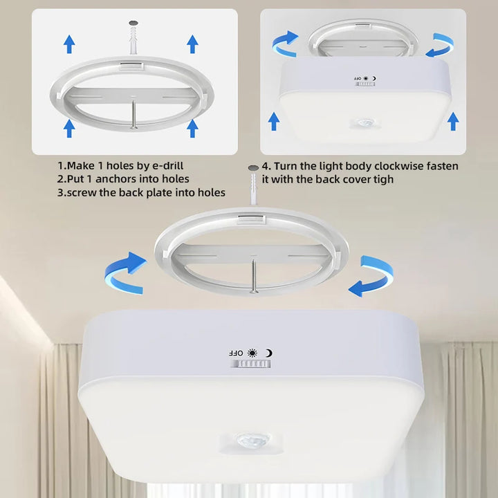 LED Motion Sensor Night Light Rechargeable