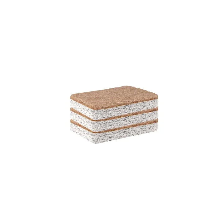 eco-friendly sponge- tableware Biodegradable compostable cellulose and coconut scrubbing sponge
