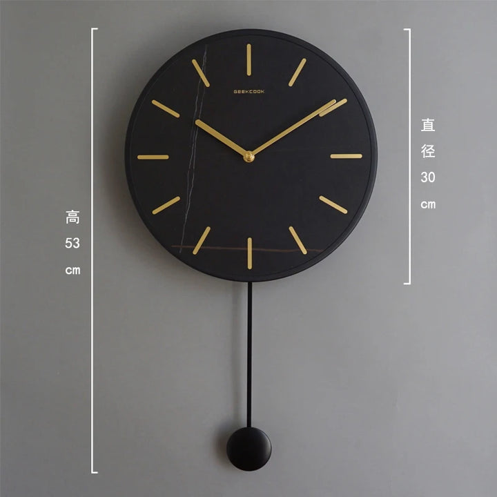 Nordic Minimalist Living Room Wall Clock